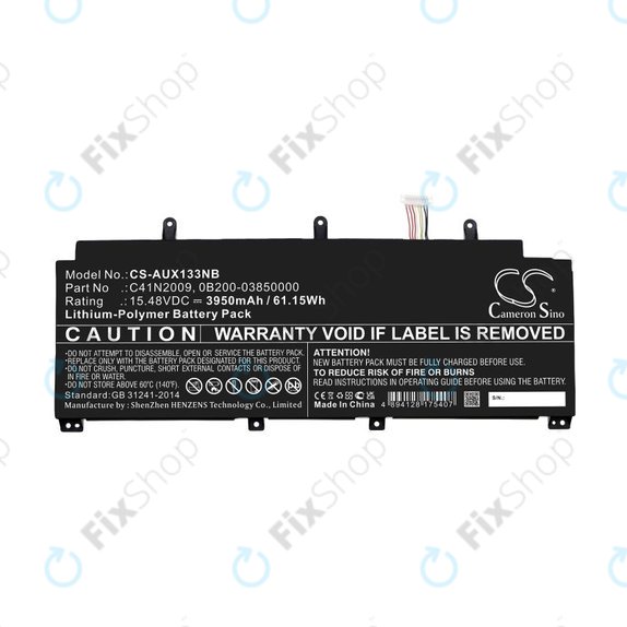 Batteria per Asus ROG Flow X13 GV301QE-K6008, C41N2009, Li-Pol, 3950mAh, 15.48V, HQ