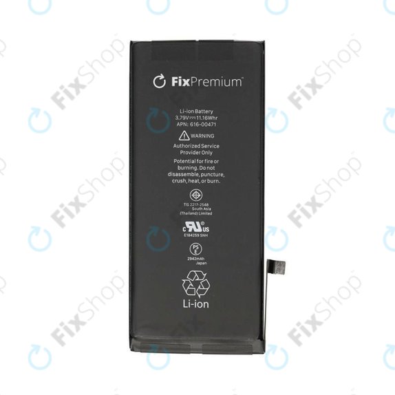 Batteria per iPhone XR, 2942mAh, FixPremium