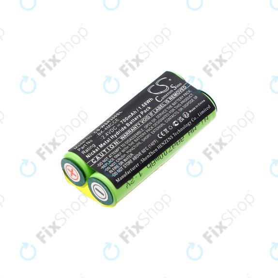 Batteria per Waterpik 900 Sonic Toothbrush, Sensonic Plus Sr-3000, BK-4MCCE, Ni-MH, 700mAh, 2.4V, HQ