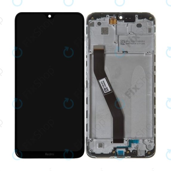 Schermo per Xiaomi Redmi 8, Redmi 8A, Onyx Black, Vetro touch con cornice, 5600040C3I00, Genuine Service Pack
