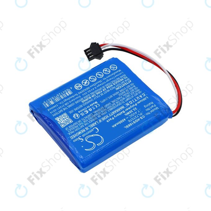 Batteria per Hantek DSO-1062B, DSO-1202B, DSO-1202S, PL727076, Li-Pol, 4500mAh, 7.4V, HQ