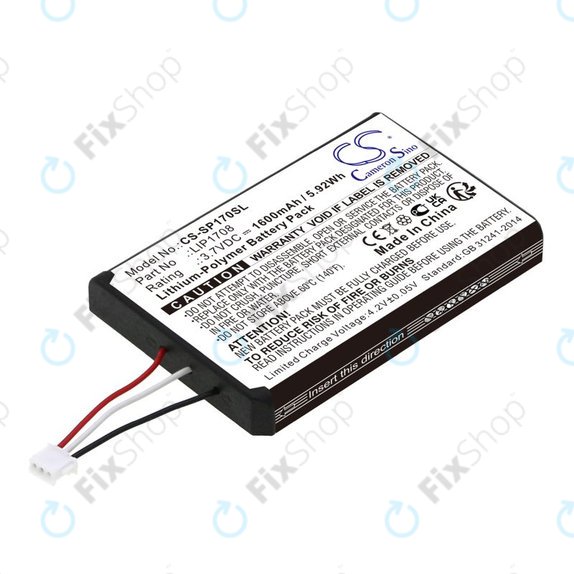 Batteria per Sony PS5 DualSense, LIP1708, Li-Pol, 1600mAh, 3.7V, HQ