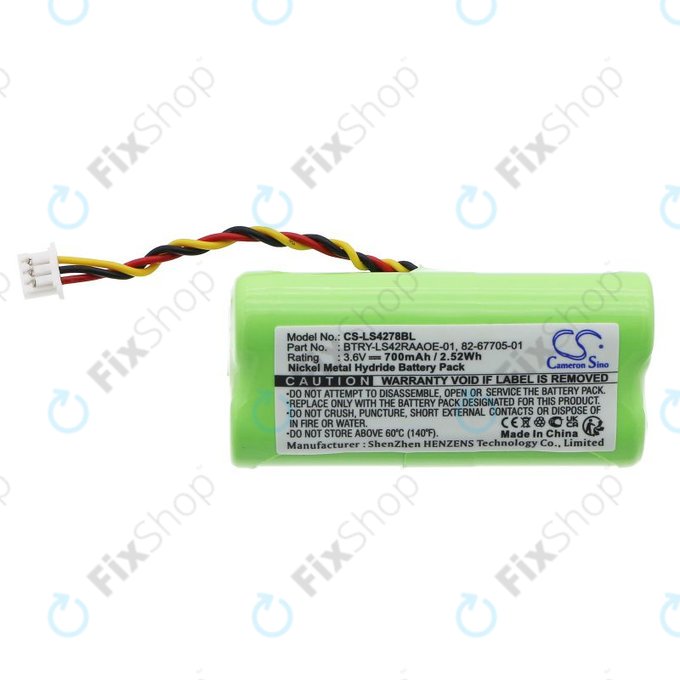 Batteria per Symbol DS6878, LS4278, BTRY-LS42RAAOE-01, Ni-MH, 700mAh, 3.6V, HQ