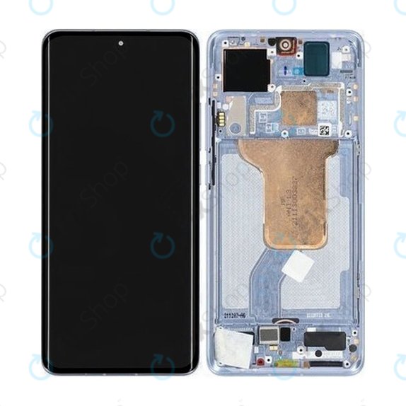 Schermo per Xiaomi 12, 12X, Blue, Vetro touch con cornice, 5600040L3A00, Genuine Service Pack