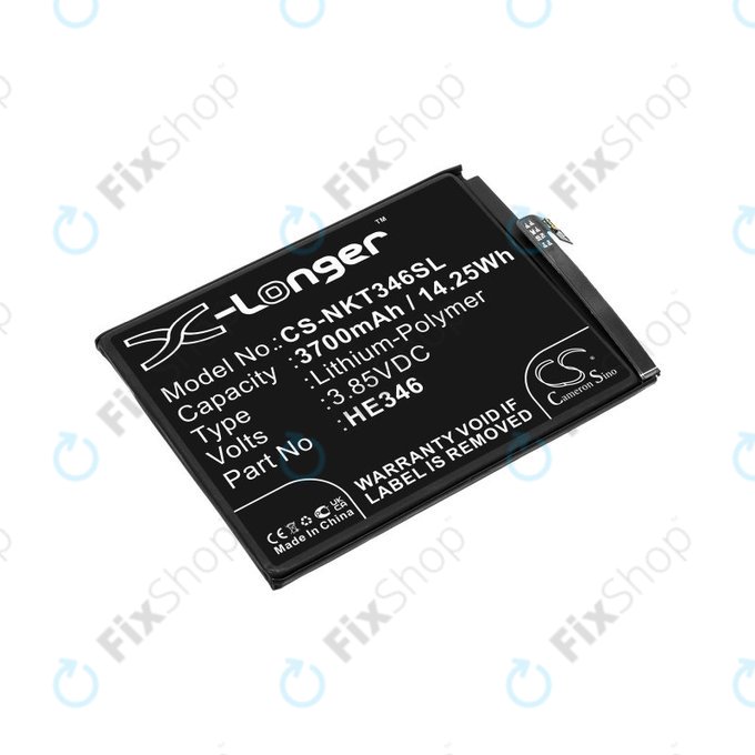 Batteria per Nokia 7 Plus, 3700mAh, Li-Pol, 3.85 V, HE346, HQ
