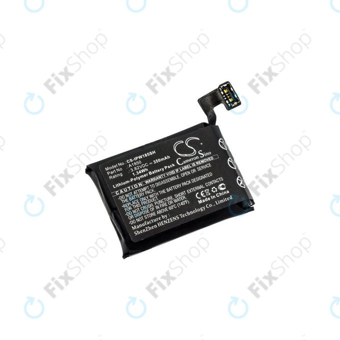 Batteria per Apple Watch 3 42 mm, 350mAh, GPS + Cellular Version, Li-Pol, 3.82 V, A1850, HQ