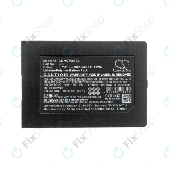 Batteria per Vectron Mobilepro 3, Vectron Mobilepro III, B60, Li-Pol, 3000mAh, 3.7V, HQ