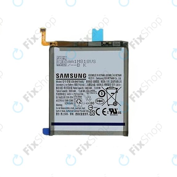 Batteria per Samsung Note 10 N970F, EB-BN970ABU, GH82-20813A, 3500mAh, Genuine Service Pack
