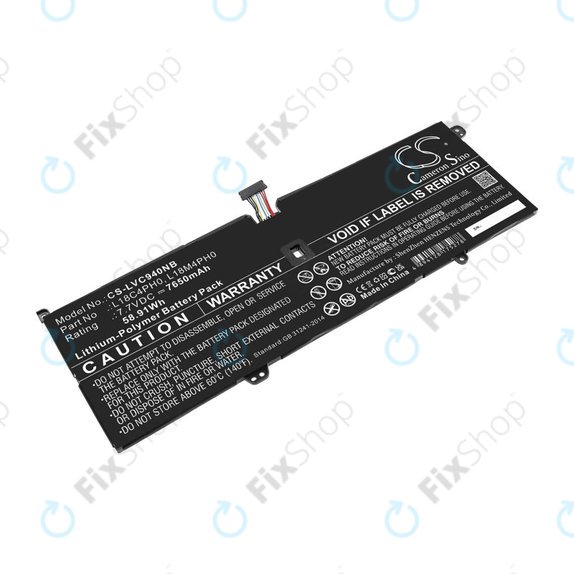 Batteria per Lenovo Yoga C940, L18C4PH0, Li-Pol, 7650mAh, 7.7V, HQ