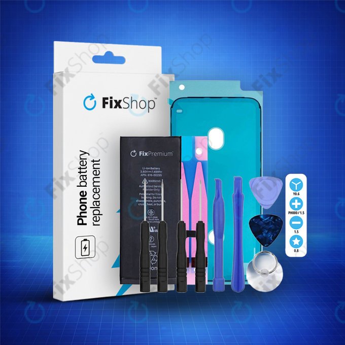 Batteria per iPhone 7, 1960mAh, Adesivo, Attrezzi, FixPremium