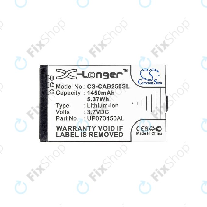 Batteria per Caterpillar CAT B25, UP073450AL, 1450mAh, HQ