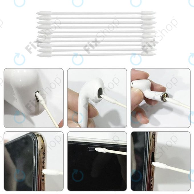 Cotton fioc per la pulizia di telefoni e cuffie 25pcs
