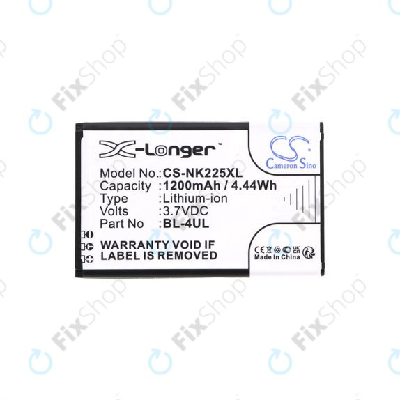 Batteria per Nokia 3310 (2017), 1200mAh, Li-Ion, 3.7 V, BL-4UL, HQ