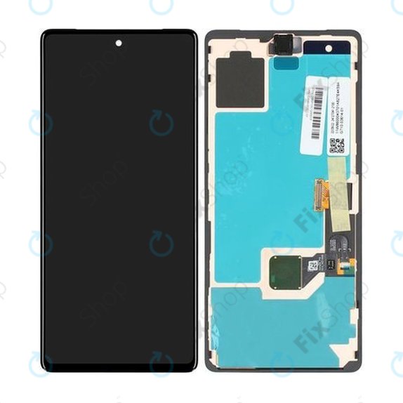 Schermo LCD per Google Pixel 7 GVU6C GQML3, Vetro touch senza cornice, G949-00322-01, Genuine Service Pack