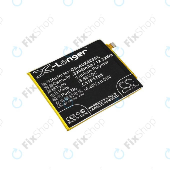 Batteria per Asus Zenfone 5 ZE620KL, 3200mAh, Li-Pol, 3.85 V, C11P1708, HQ