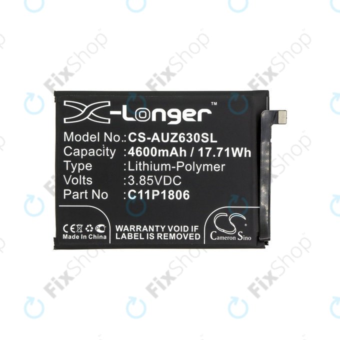 Batteria per Asus Zenfone 6 2019, C11P1806, Li-Pol, 3.85V, 4600mAh, HQ