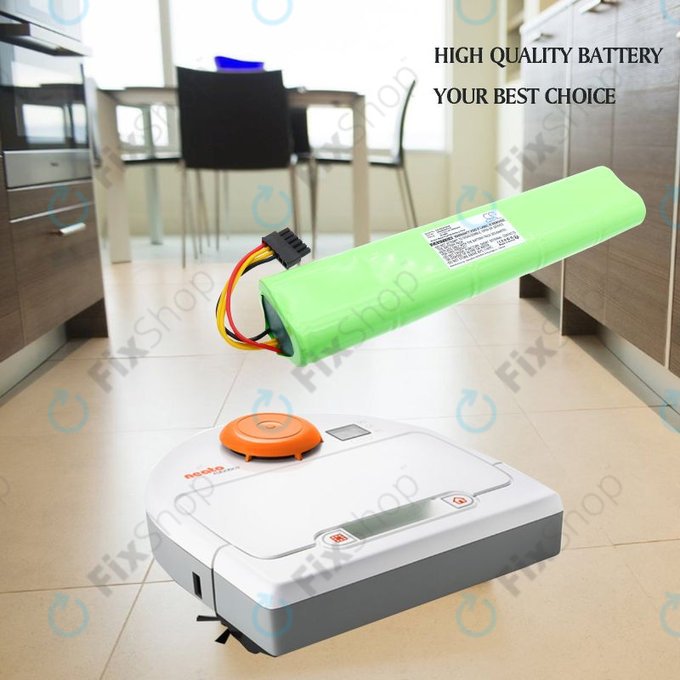 Batteria per Neato Botvac 70, 75 80 85 NX2000SCx10, Ni-MH, 2000mAh, 12V, HQ