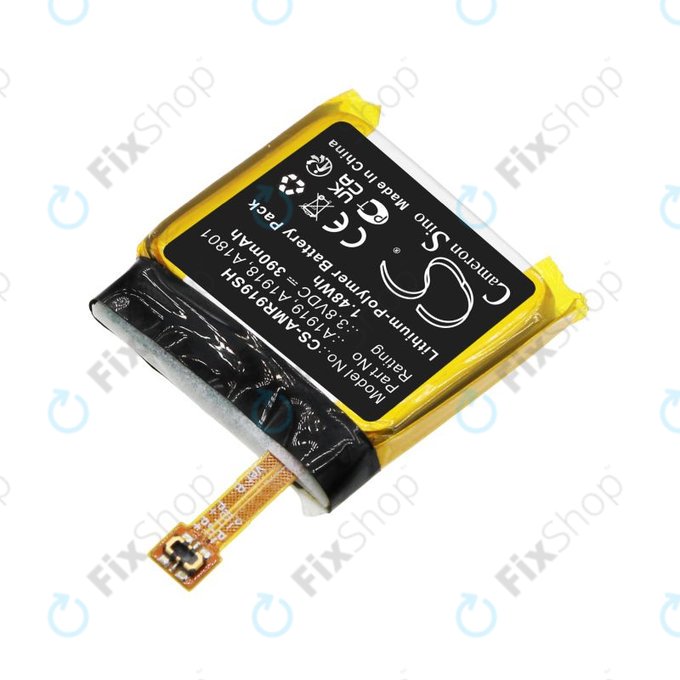 Batteria per Amazfit T-Rex, A1919, Li-Pol, 390mAh, 3.8V, HQ