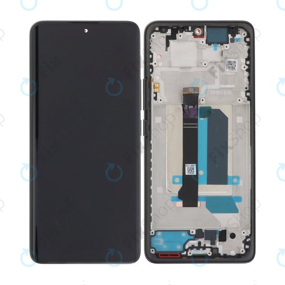 Schermo per Xiaomi Redmi Note 14 Pro+ 5G , Midnight Black, Vetro touch con cornice