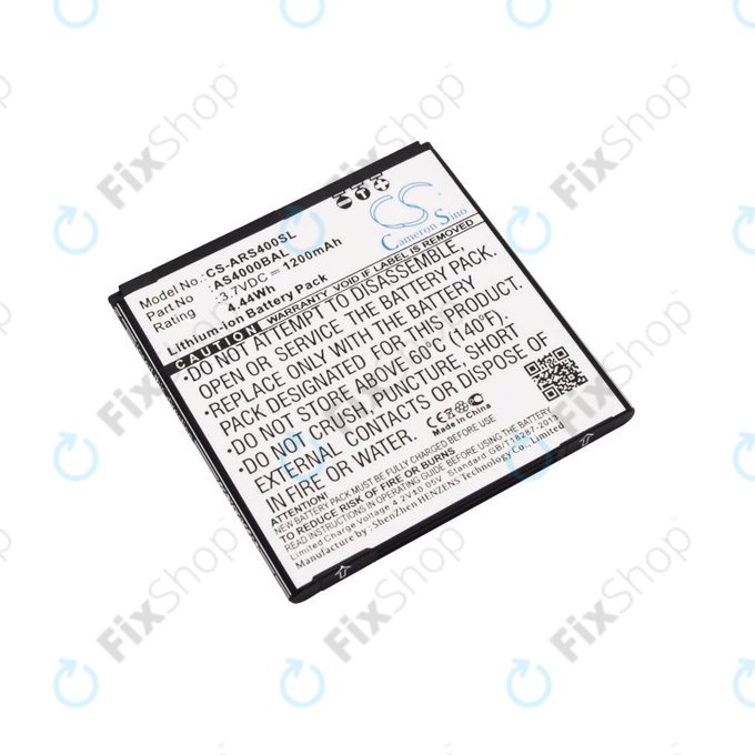 Batteria per Aligator S4000 Duo, AS4000BAL, Li-Ion, 3.7V, 1200mAh, HQ