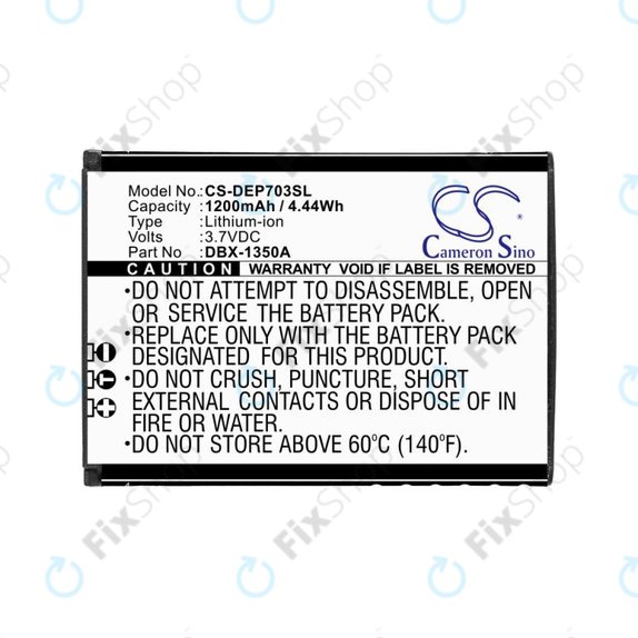 Batteria per Doro 7030, 7031, DFC-0270, 7080, DBX-1350A, Li-Ion, 3.7V, 1200mAh, HQ