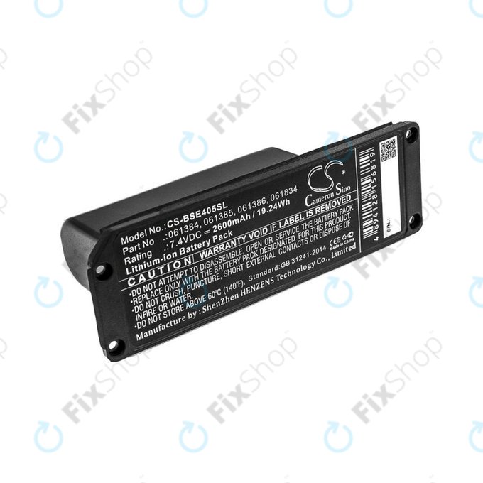 Batteria per Bose 413295, SoundLink Mini, 061384, Li-Ion, 2600mAh, 7.4V, HQ