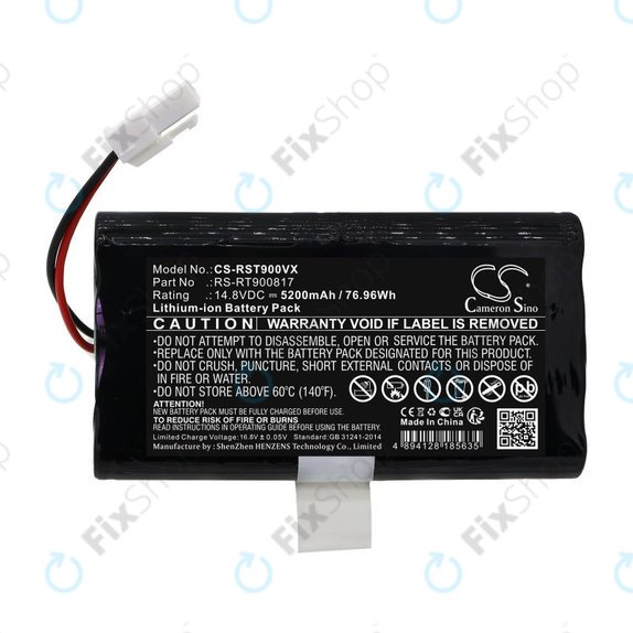 Batteria per Rowenta Smart Force RR8021WH, RS-RT900817, Li-Ion, 5200mAh, 14.8V, HQ