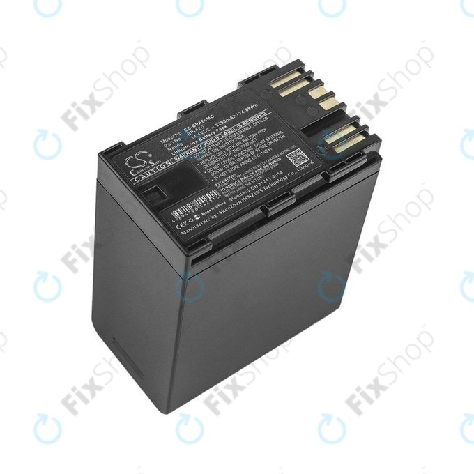 Batteria per Canon EOS S200, C300, BP-A60, Li-Ion, 5200mAh, 14.4V, HQ