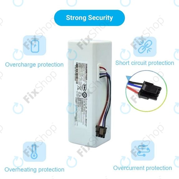 Batteria per Xiaomi Mi Robot Vacuum Mop (Mijia 1C), STYTJ01ZHM, Li-Ion, 2600mAh, 14.4V