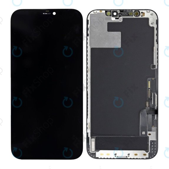 Schermo Soft OLED per iPhone 12, 12 Pro, Vetro touch con cornice, FixPremium