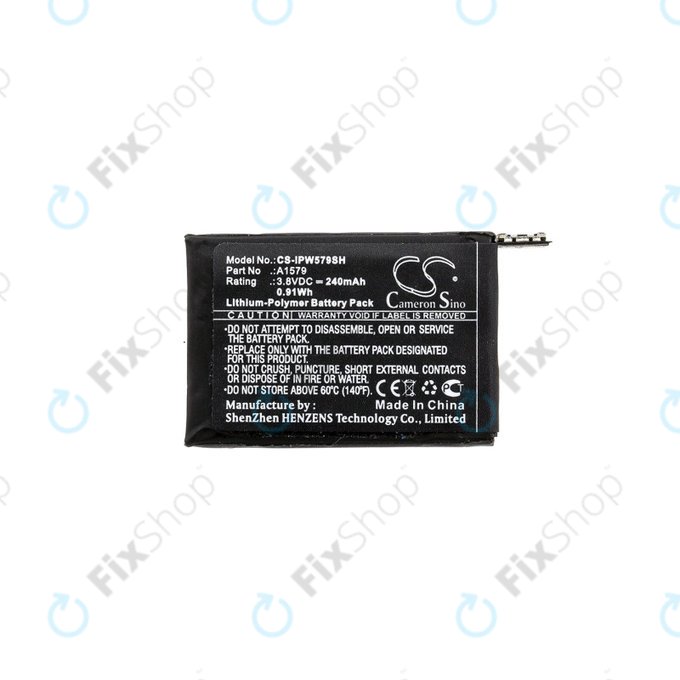 Batteria per Apple Watch 1 42 mm, 240mAh, Li-Pol, 3.8 V, A1579, HQ