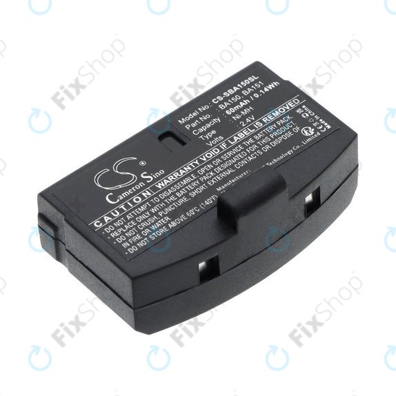 Batteria per Sennheiser, BA150, Ni-MH, 2.4V, 60mAh, HQ