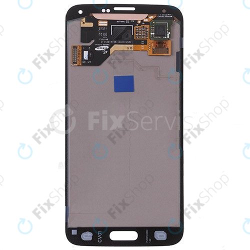 Schermo per Samsung S5 Mini G800F, Charcoal Black, Vetro touch senza cornice, GH97-16147A, Genuine Service Pack