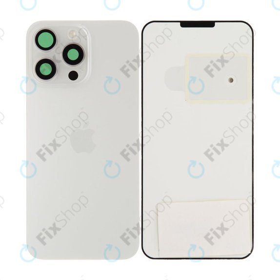 Vetro della scocca posteriore per iPhone 15 Pro Max, White Titanium, 661-36908 Genuine Apple