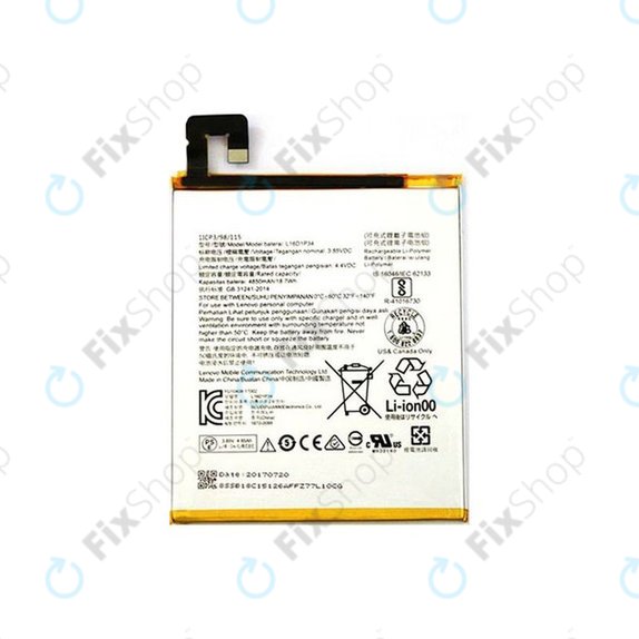 Batteria per Lenovo Tab 4 8 TB-8704F, L16D1P34, L20D1P31, 4850mAh