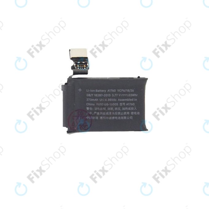 Batteria per Apple Watch 2 38mm, 273mAh, A1760, Refurbished