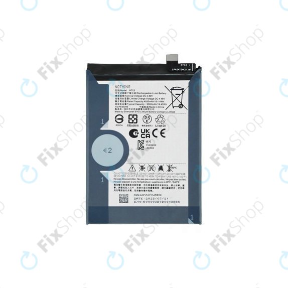 Batteria per Nothing CMF Phone 1, Phone (2a) Plus, NT03, 5000mAh