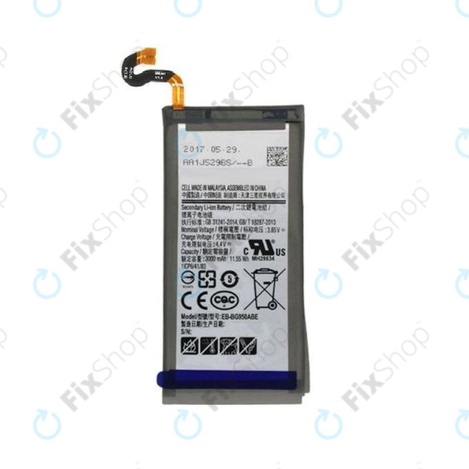 Batteria per Samsung S8 G950F, EB-BG950ABE, 3000mAh