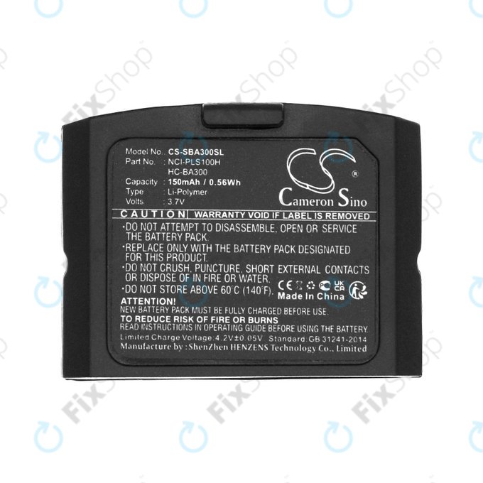 Batteria per Sennheiser IS 410, IS 4200, RR 4200, SET 830, SET 840, HC-BA300, Li-Pol, 3.7V, 150mAh, HQ