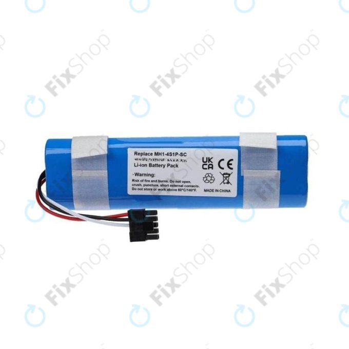 Batteria per Xiaomi Mi Robot Vacuum Mop Pro (P), 2 (Mijia 2C), Viomi V2 Pro, Proscenic LDS M7, STYJ02YM, MH1-4S1P-SC, Li-Ion, 3400mAh, 14.8V
