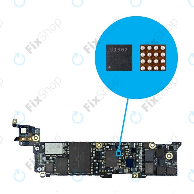 IC retroilluminazione U23 per iPhone 5, 5C, 5S, 6, 6 Plus