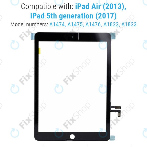 Vetro touch per iPad Air, iPad (5th Gen 2017), Black
