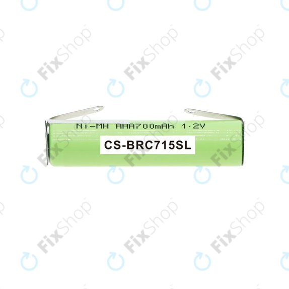Batteria per Philips Norelco QC5055, Braun FreeControl 1715, 4HGAE-LFU, Ni-MH, 700mAh, 1.2V, HQ