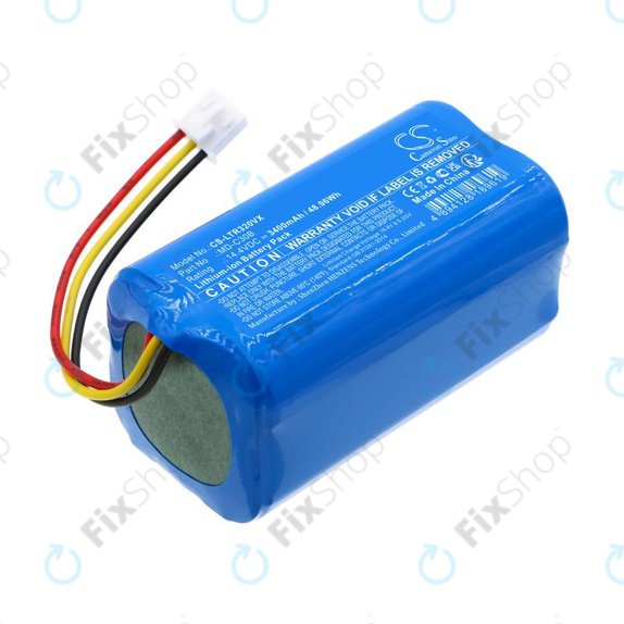 Batteria per Blaupunkt BlueBot XSMART, BPK-VCBB1XB Xboost D071-INR-CH-4S1P, Li-Ion, 3400mAh, 14.4V, HQ