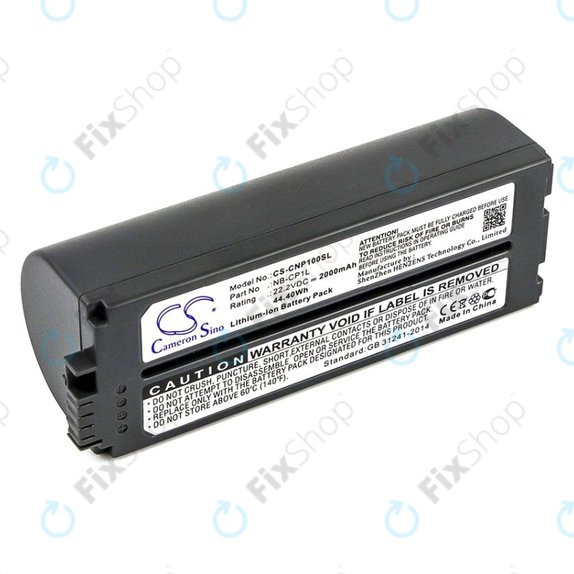 Batteria per Canon Selphy CP, NB-CP1L, Li-Ion, 2000mAh, 22.2V, HQ