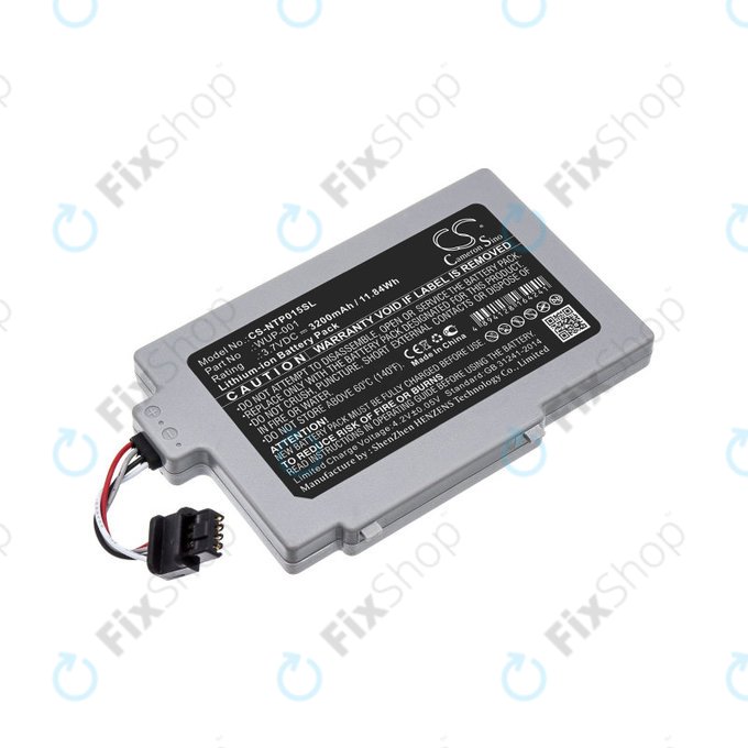 Batteria per Nintendo Wii U GamePad, WUP-001, Li-Ion, 3200mAh, 3.7V, HQ