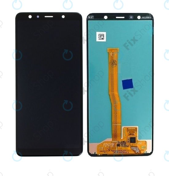 Schermo per Samsung A7 A750F (2018), Vetro touch senza cornice, GH96-12078A, Genuine Service Pack