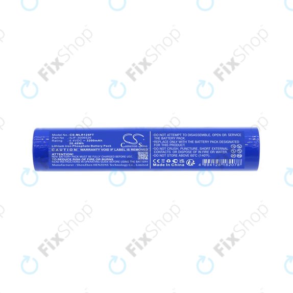 Batteria per Maglite ML125, ML150LR, ML150LRX, LiFePO4, ILIF-3006526, 3200mAh, 6.4V, HQ