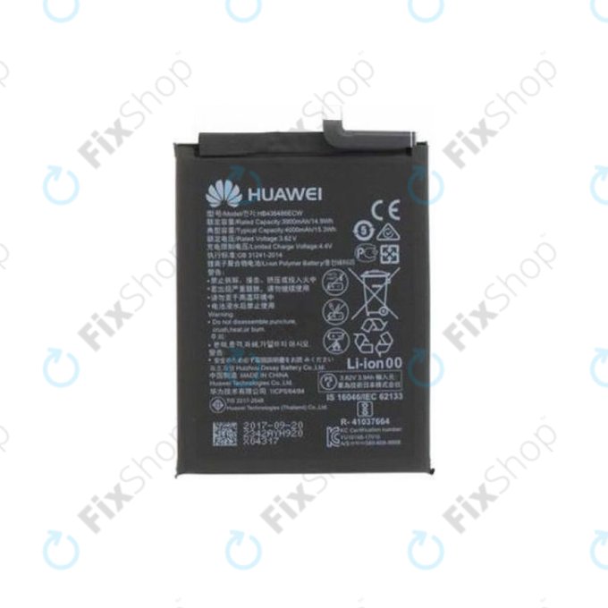 Batteria per Huawei P Smart Z, Honor 9X, P20 Lite (2019), HB446486ECW, 24022915, 4000mAh, Genuine Service Pack