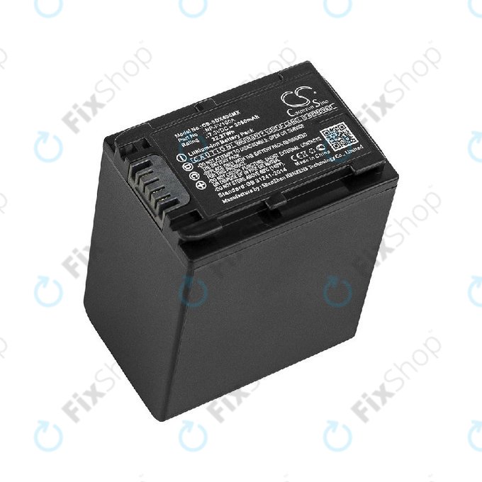 Batteria per Sony Fdr-Ax33, Sony Fdr-Ax40, NP-FV100A, Li-Ion, 3050mAh, 7.3V, HQ
